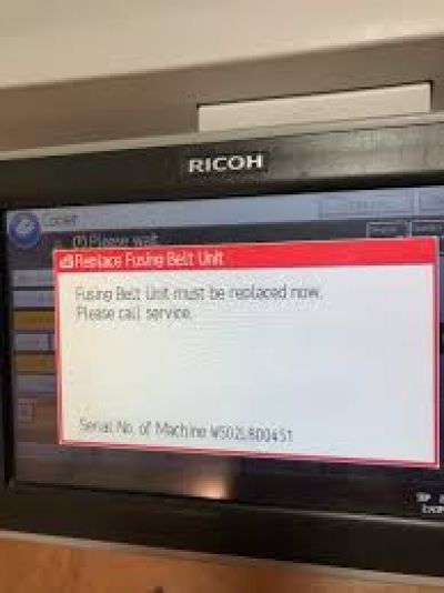 Lỗi Fusing Belt Unit must be relaced now