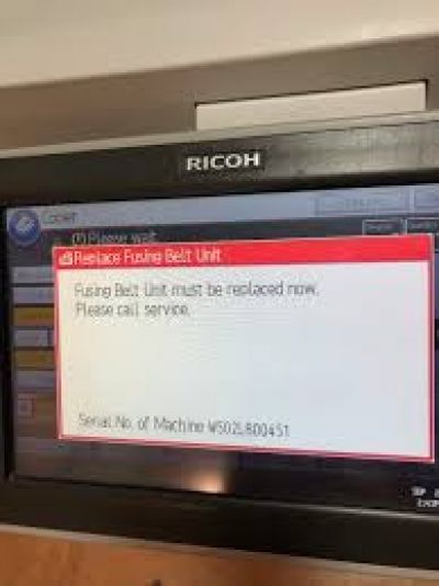 Lỗi Fusing Belt Unit must be relaced now